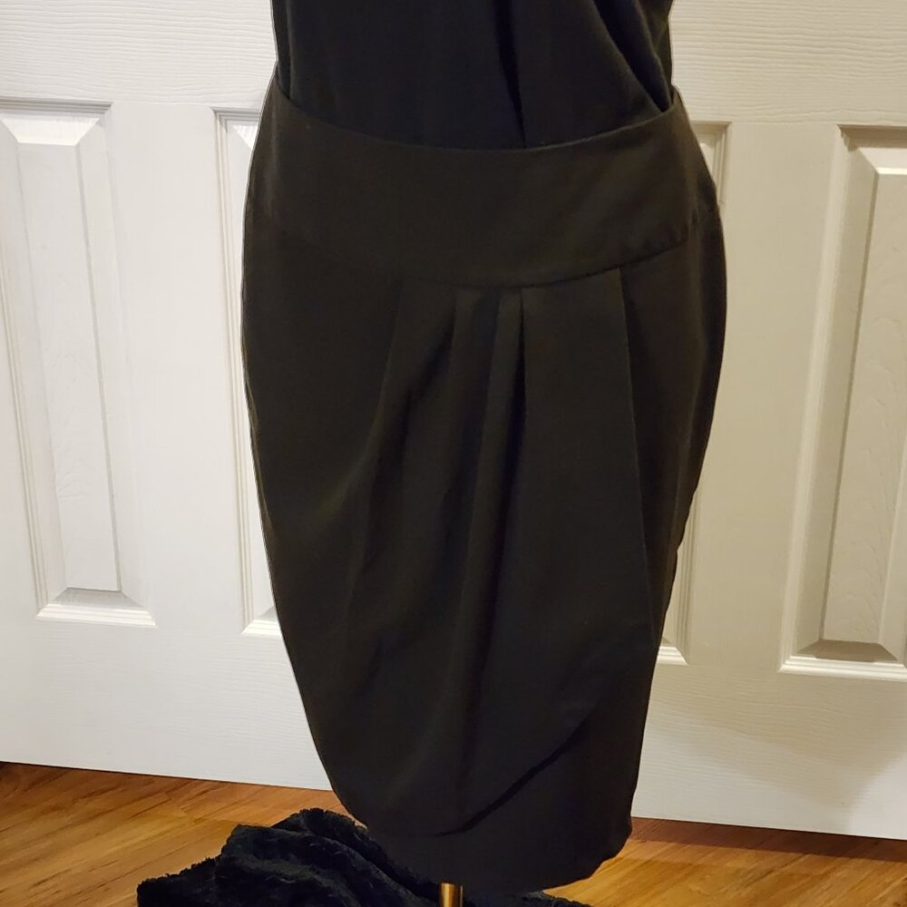Torrid Black pencil skirt faux wrap around